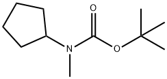 N-环戊基-N-甲基氨基甲酸叔丁酯 结构式