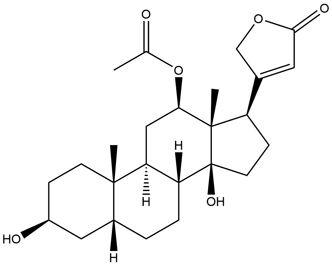 12Β-ACETYLDIGOXIGENIN 结构式