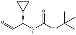 (S)-叔丁基(1-环丙基-2-氧乙基)氨基甲酸酯 结构式