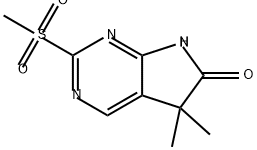 2-methanesulfonyl-5,5-dimethyl-5H,6H,7H-pyrrolo[
2,3-d]pyrimidin-6-one 结构式