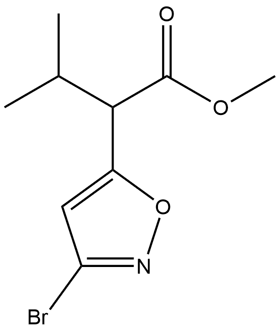 3-溴-Α-(1-甲基乙基)-5-异噁唑乙酸甲酯 结构式