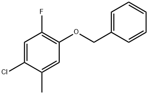 1-(Benzyloxy)-4-chloro-2-fluoro-5-methylbenzene 结构式