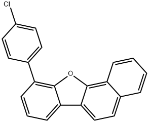 10-(4-Chlorophenyl)benzo[b]naphtho[2,1-d]furan 结构式