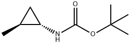 叔丁基((1S,2S)-2-甲基环丙基)氨基甲酸酯 结构式