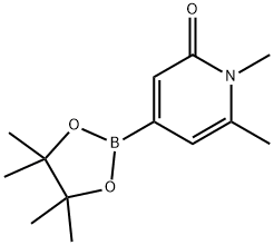 1,6-二甲基-4-(4,4,5,5-四甲基-1,3,2-二氧硼杂环戊烷-2-基)吡啶-2(1H)-酮 结构式
