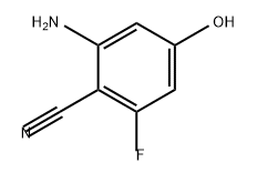 2-氨基-6-氟-4-羟基苯甲腈 结构式