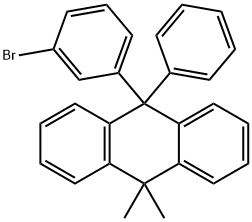 9-(3-溴苯基)-10,10-二甲基-9-苯基-9,10-二氢蒽 结构式