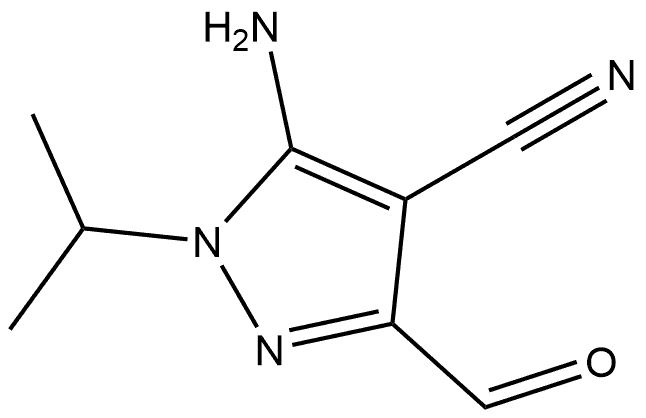 5-氨基-3-甲酰基-1-异丙基-1H-吡唑-4-碳腈 结构式