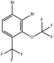 Benzene, 1,?2-?dibromo-?3-?(trifluoromethoxy)?-?4-?(trifluoromethyl)?- 结构式