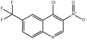 4-氯-3-硝基-6-(三氟甲基)喹啉 结构式