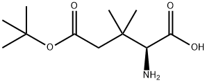 (S)-2-氨基-5-(叔丁氧基)-3,3-二甲基-5-氧代戊酸 结构式