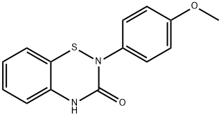 2-(4-甲氧基苯基)-2H-苯并[E][1,2,4]噻二嗪-3(4H)-酮 结构式