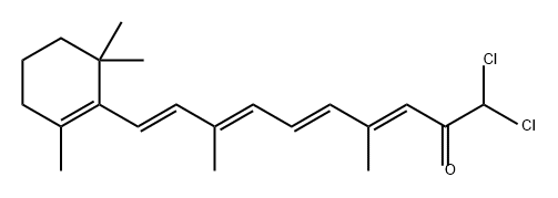 化合物 DICHLORO-ALL-TRANS-RETINONE 结构式