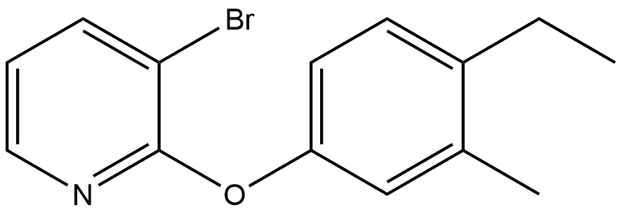 3-Bromo-2-(4-ethyl-3-methylphenoxy)pyridine 结构式