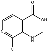 2-氯-3-(甲氨基)-4-吡啶甲酸 结构式