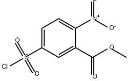 Benzoic acid, 5-(chlorosulfonyl)-2-nitro-, methyl ester 结构式