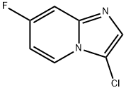 3-Chloro-7-fluoroimidazo[1,2-a]pyridine 结构式