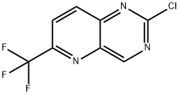 2-Chloro-6-(trifluoromethyl)pyrido[3,2-d]pyrimidine 结构式