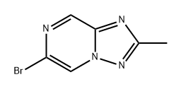 6-溴-2-甲基[1,2,4]三氮唑并[1,5-A]吡嗪 结构式