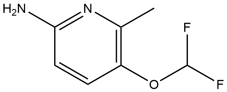 5-(二氟甲氧基)-6-甲基吡啶-2-胺 结构式