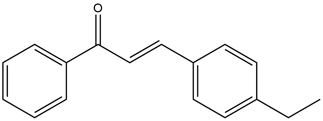 (2E)-3-(4-Ethylphenyl)-1-phenyl-2-propen-1-one 结构式