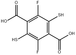 2,5-二氟-3,6-二巯基对苯二甲酸 结构式