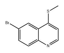 6-溴-4-(甲硫基)喹啉 结构式