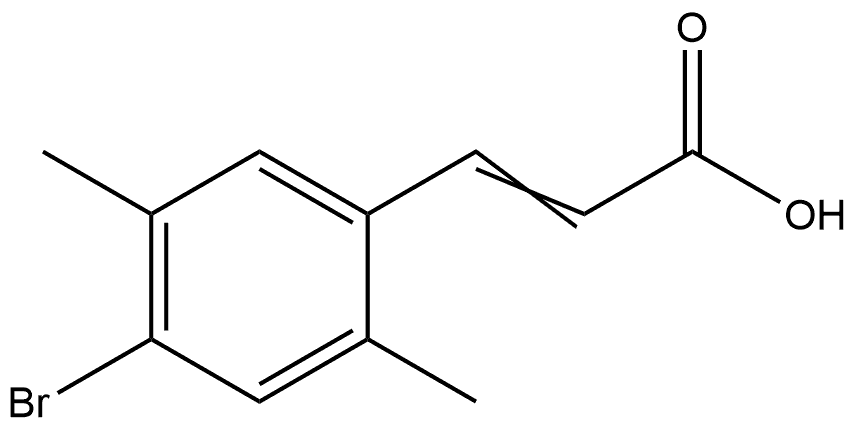 3-(4-Bromo-2,5-dimethylphenyl)-2-propenoic acid 结构式