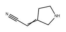 Acetonitrile, 2-(3-pyrrolidinylidene)- 结构式