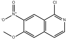1-氯-6-甲氧基-7-硝基异喹啉 结构式