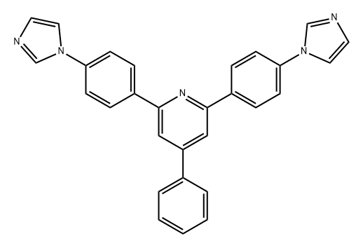 2,6-双(4-(1H-咪唑-1-基)苯基)-4-苯基吡啶 结构式