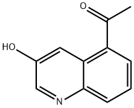 1-(3-羟基喹啉-5-基)乙-1-酮 结构式