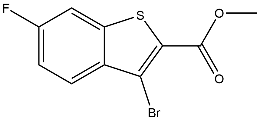 3-溴-6-氟苯并[B]噻吩-2-羧酸甲酯 结构式