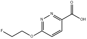 6-(2-fluoroethoxy)pyridazine-3-carboxylic acid 结构式