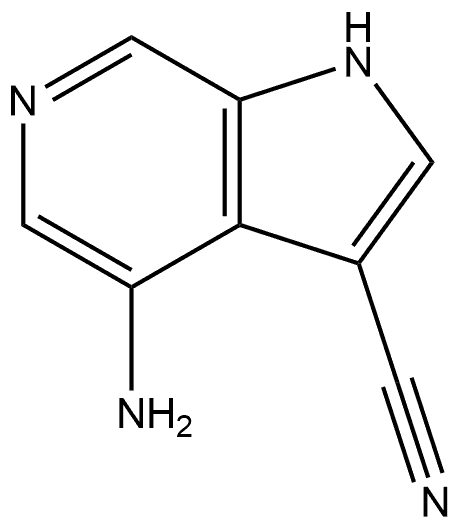 4-氨基-1H-吡咯并[2,3-C]吡啶-3-腈 结构式