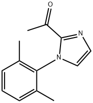 1-[1-(2,6-dimethylphenyl)-1H-imidazol-2-yl]ethan-1 -one 结构式