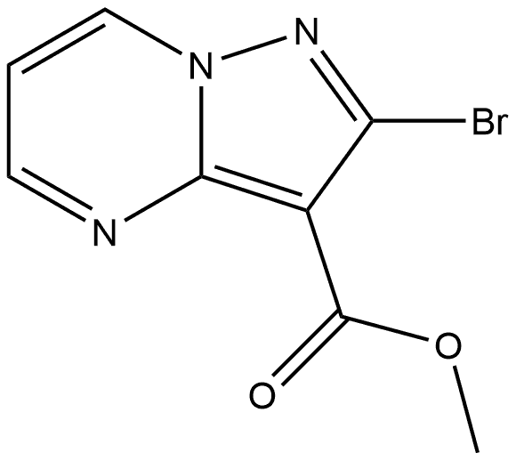 Methyl 2-bromopyrazolo[1,5-a]pyrimidine-3-carboxylate 结构式