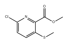 6-氯-3-(甲硫基)吡啶甲酸甲酯 结构式