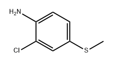 2-氯-4-(甲硫基)苯胺 结构式