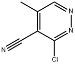 3-氯-5-甲基-4-哒嗪碳腈 结构式