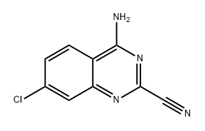 4-amino-7-chloroquinazoline-2-carbonitrile 结构式