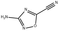 3-氨基-1,2,4-噁二唑-5-腈 结构式