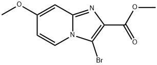 methyl 3-bromo-7-methoxyimidazo[1,2-a]pyridine-2-carboxylate 结构式