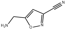 5-(氨甲基)异噁唑-3-腈 结构式