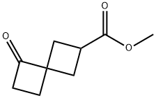 5-氧代螺[3.3]庚烷-2-羧酸甲酯 结构式