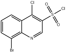 8-溴-4-氯喹啉-3-磺酰氯 结构式
