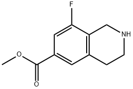 8-氟-1,2,3,4-四氢异喹啉-6-甲酸甲酯 结构式