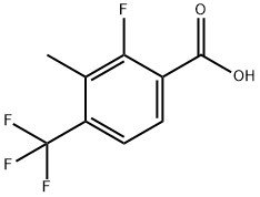 2-Fluoro-3-methyl-4-(trifluoromethyl)benzoic acid 结构式