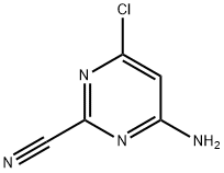 4-氨基-6-氯嘧啶-2-腈 结构式