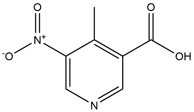 4-甲基-5-硝基烟酸 结构式